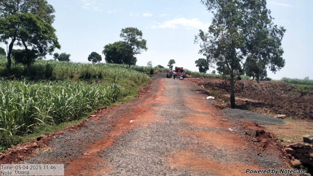 राजगोळी ते तिरमाळ रस्त्यामध्ये काळाबाजार