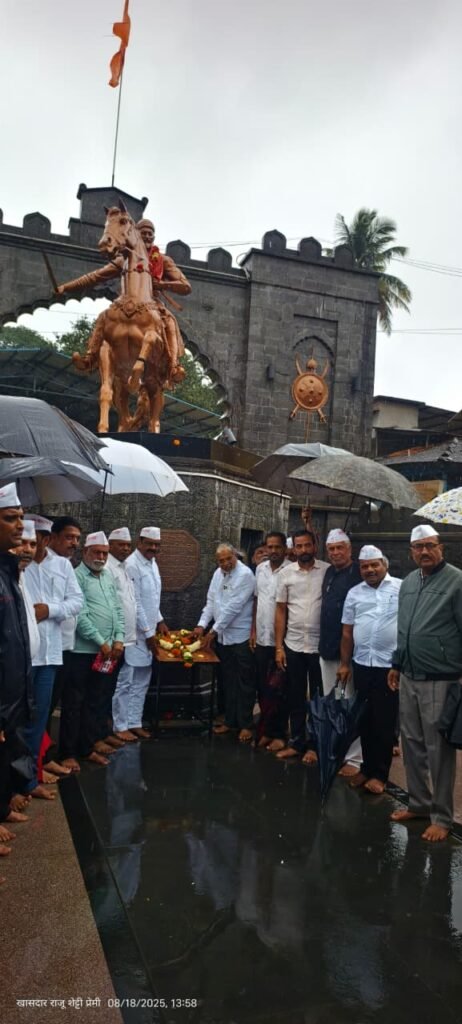 रयतेच्या राजासमोर शिवतीर्थावर बळीराजा एकवटला : शक्तीपीठ महामार्गाला विरोध 